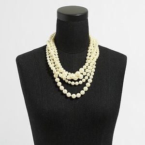 J.Crew multi-layered pearl necklace!